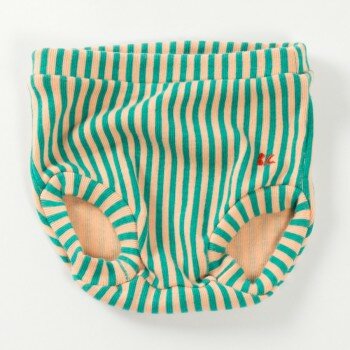 GREEN STRIPED BABY CULOTTE BY BOBO CHOSES