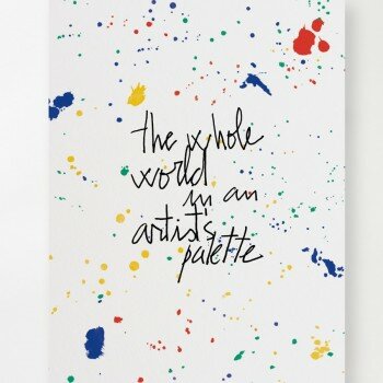 THE WHOLE WORLD IN AN ARTISTS PALETTE BOOK BY BOBO CHOSES